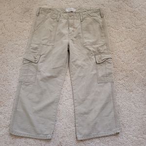 Levi's Tan Crop Cargo Pant